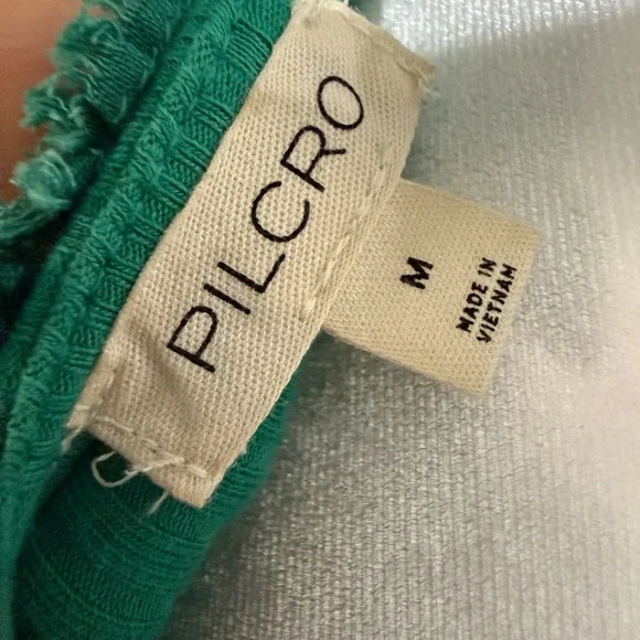 Pilcro Emerald Ruffle-Front Ribbed Tank - Picture 4 of 4